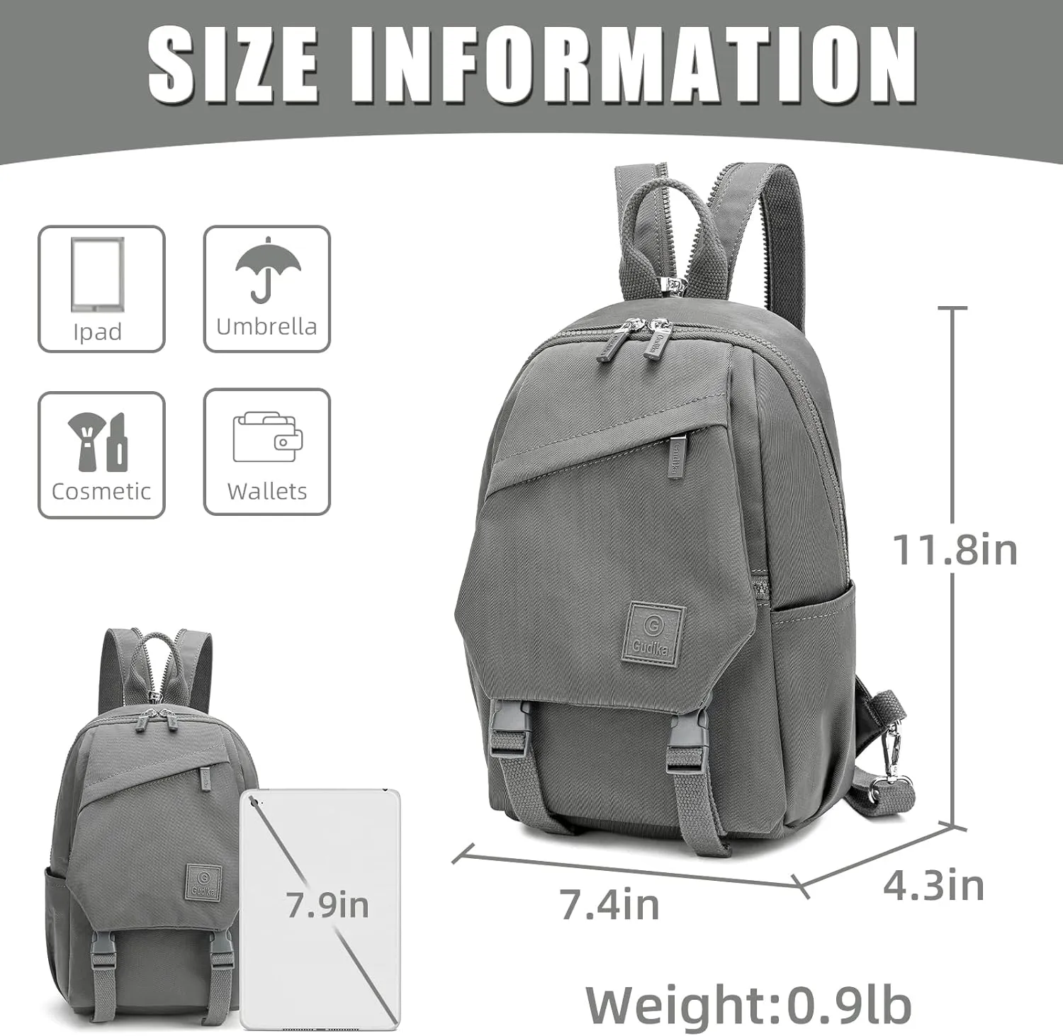 Mini Waterproof Backpack Purse for Women and Men,Small Travel Daypack
