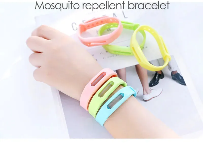 Mosquito Mosquito for | Away, | Price-conscious Silicone Bracelet | Cost-efficient killer and (Random Children Plant Wristband Essential Color) Bugs Suitable Adults Oil Repellent band Anti-Mosquito