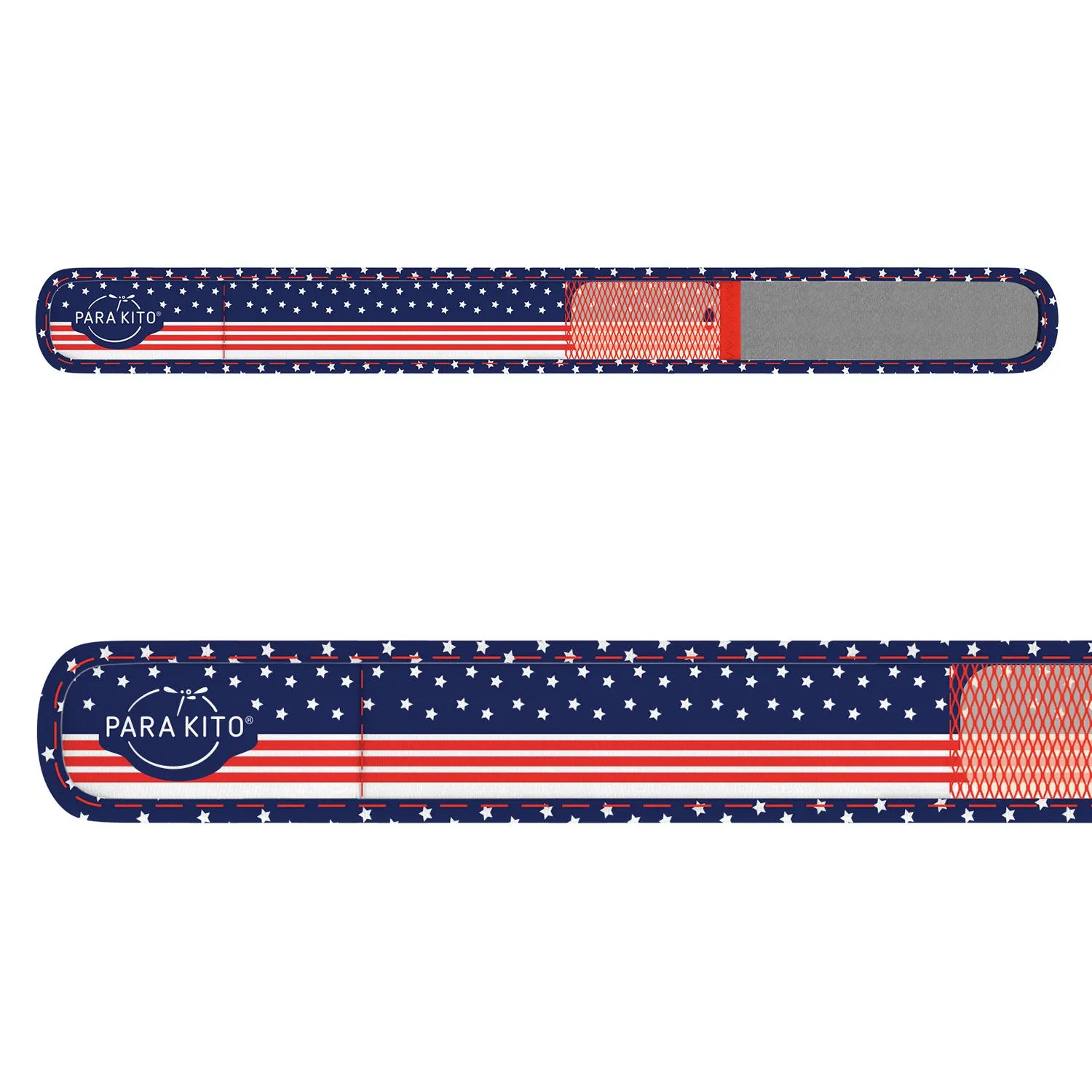 Mosquito Repellent Bonus Pack - 2 US Flag Wristbands with 2 refills