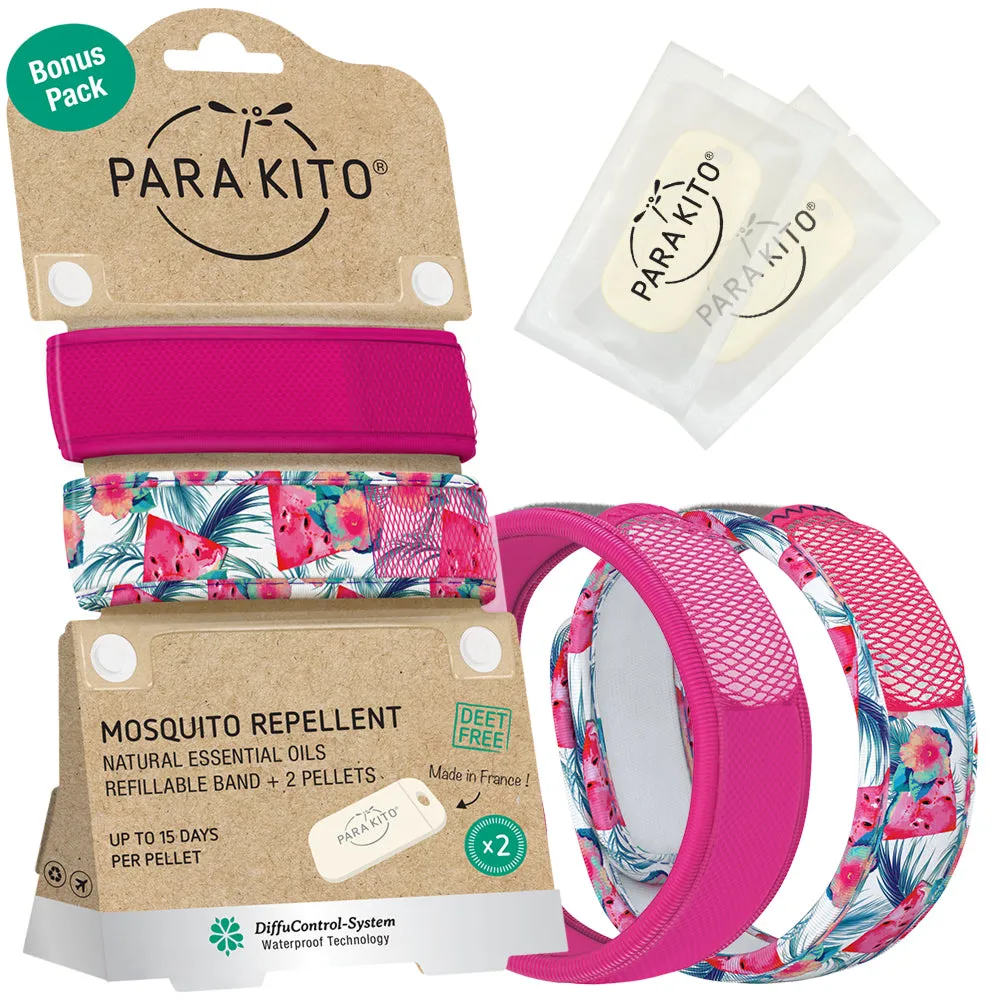 Mosquito Repellent Bonus Pack - 2 Wristbands with 2 refills