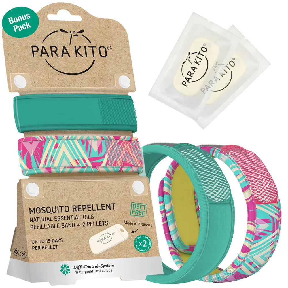 Mosquito Repellent Bonus Pack - 2 Wristbands with 2 refills