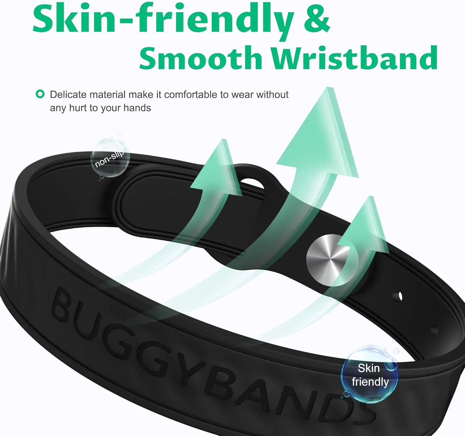 Mosquito Repellent Bracelets, 6 Pack Silicone Mosquito Repellent Bands with DEET Free, Natural & Waterproof Bug Wristbands for Kids and Adults, Outdoor Traveling Protection