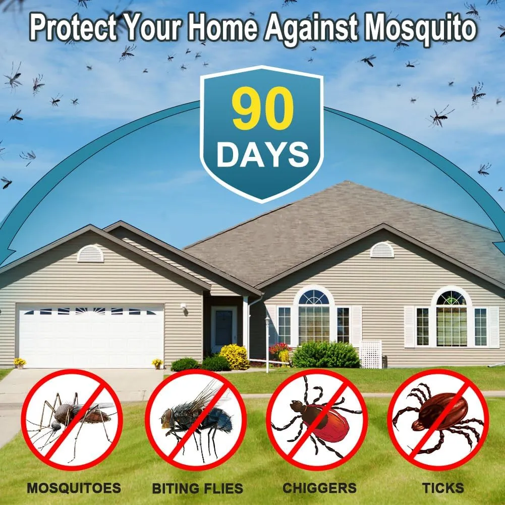 Mosquito Repellent Outdoor Patio, Natural Mosquito Repellents, Mosquito Barrier, Mosquito Repellent Indoors, Mosquito Repeller, Powerfully, Effectively and Safely Mosquito Control-2P