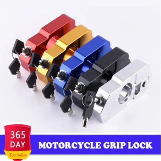 Motorcycle Safety Handlebar Lock Security Grip Stainless Steel Lock
