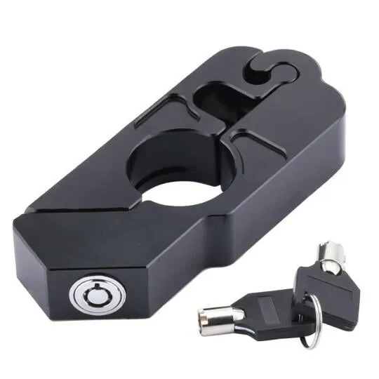 Motorcycle Safety Handlebar Lock Security Grip Stainless Steel Lock