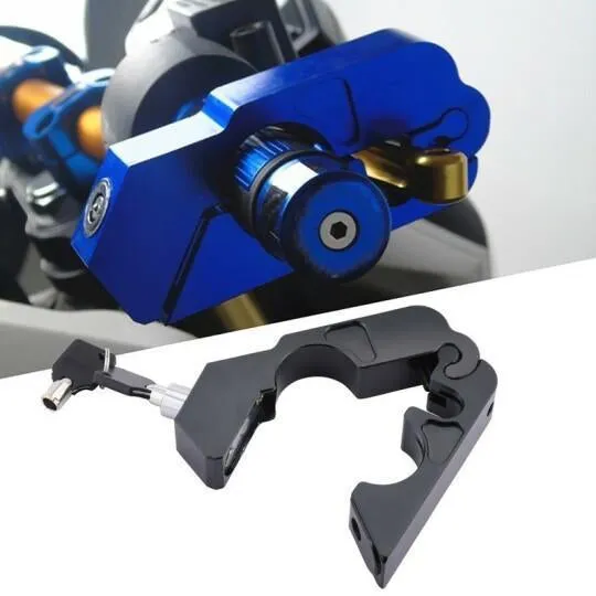 Motorcycle Safety Handlebar Lock Security Grip Stainless Steel Lock
