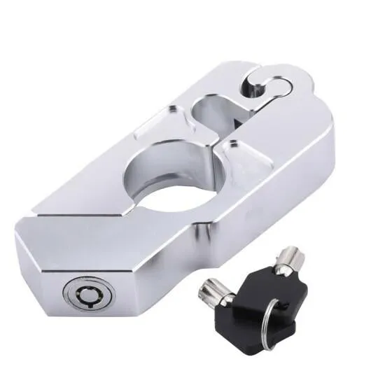 Motorcycle Safety Handlebar Lock Security Grip Stainless Steel Lock