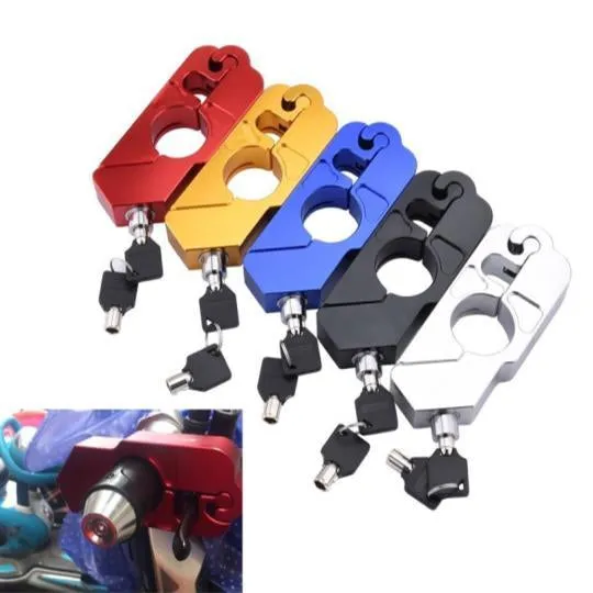 Motorcycle Safety Handlebar Lock Security Grip Stainless Steel Lock
