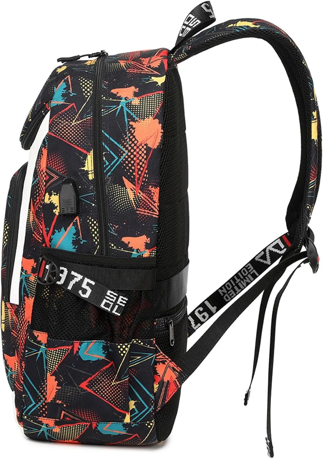 Multifunction Waterproof Car Book Bag-Basic Large Capacity Travel Bag Casual Backpack with USB Charging Port