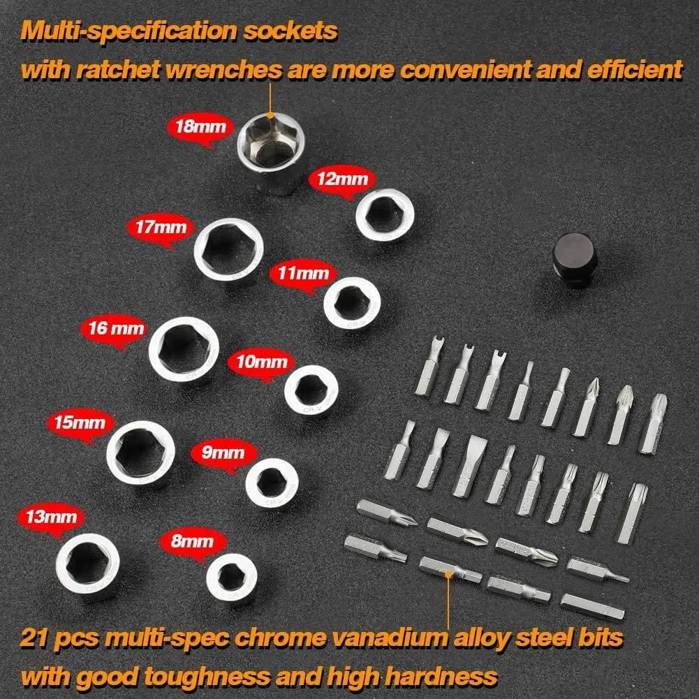 Multitool Ratchet Wrench Set - Versatile All-in-One Hand Tool