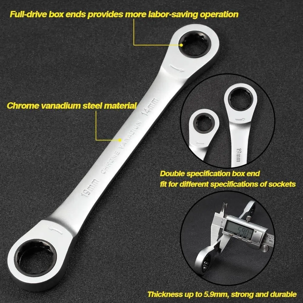 Multitool Ratchet Wrench Set - Versatile All-in-One Hand Tool