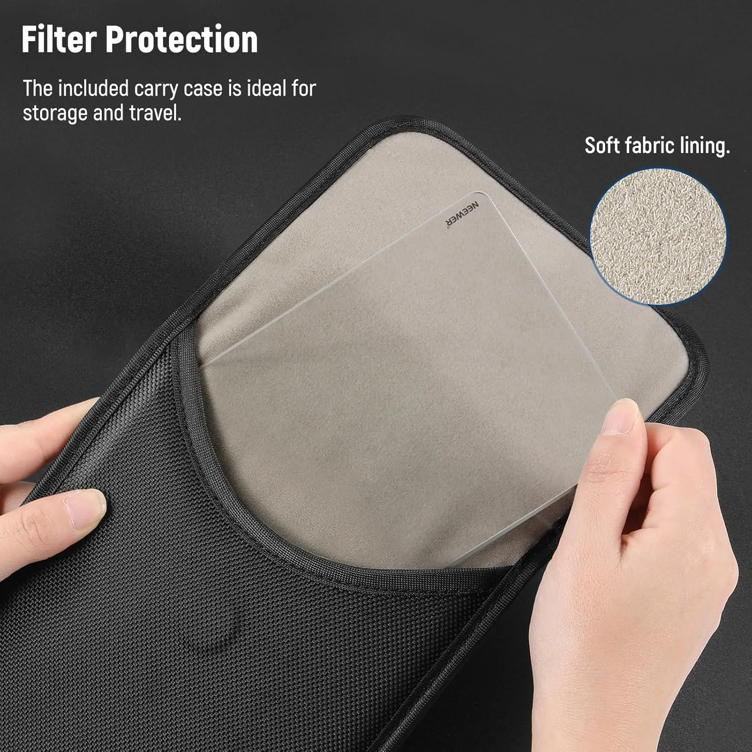 NEEWER 4"x5.65" Square UV Filter,Multi Coated Cinema Protective Filter Compatible with Tilta Compatible with SmallRig and Other Matte Box, 4mm Thick Frame/HD Optical Glass