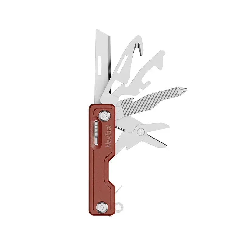 NEXTOOL 10-in-1 EDC Multitool Knife with Scissors and Screwdrivers for Camping