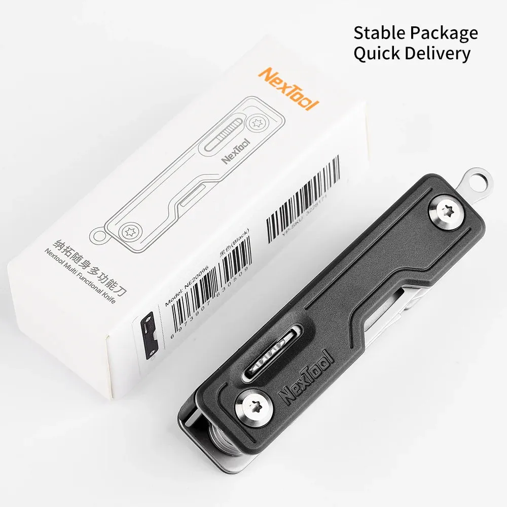 NEXTOOL 10-in-1 Folding Knife with Scissors and Screwdriver for Camping and EDC