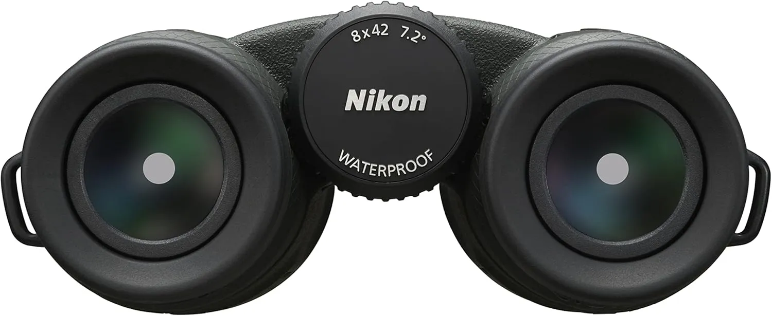Nikon PROSTAFF P7 8x42 Binocular | Waterproof, fogproof, Rubber-Armored Full-Size Binocular, Oil & Water Repellent Coating & Locking Diopter | Official Nikon USA Model