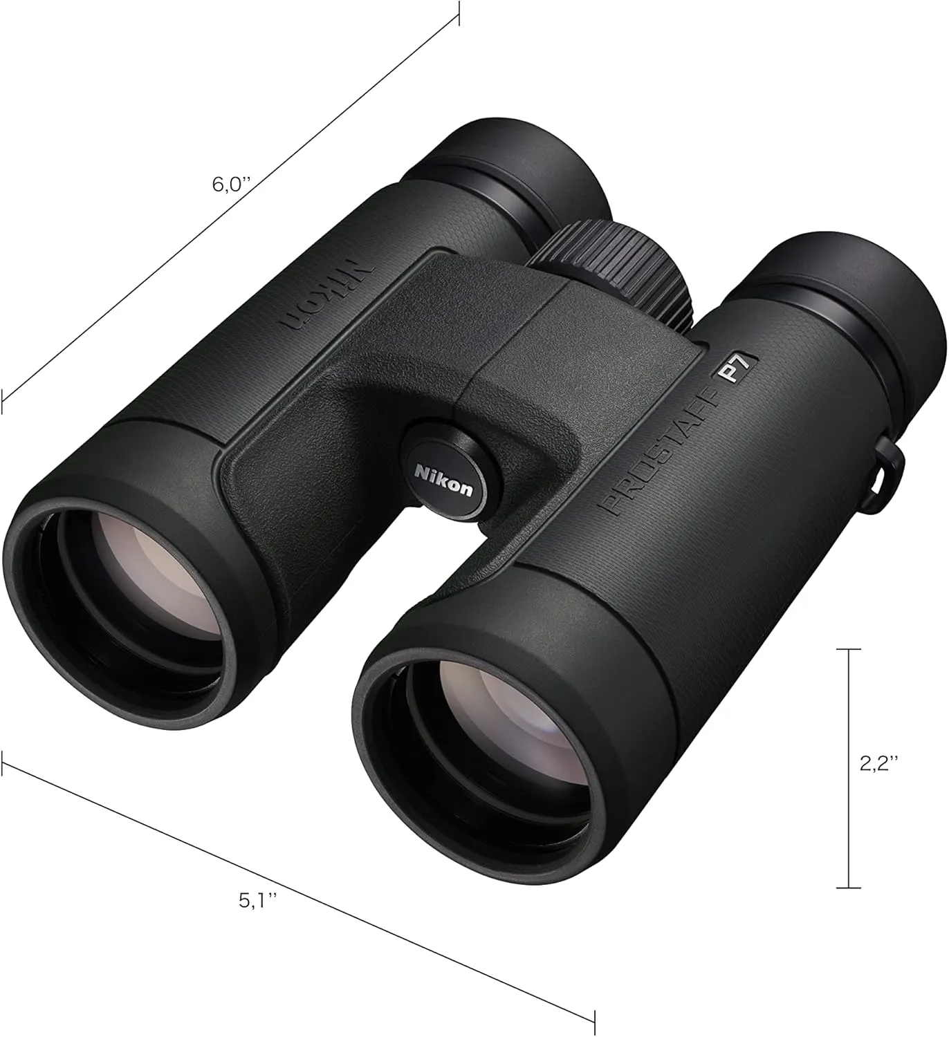 Nikon PROSTAFF P7 8x42 Binocular | Waterproof, fogproof, Rubber-Armored Full-Size Binocular, Oil & Water Repellent Coating & Locking Diopter | Official Nikon USA Model
