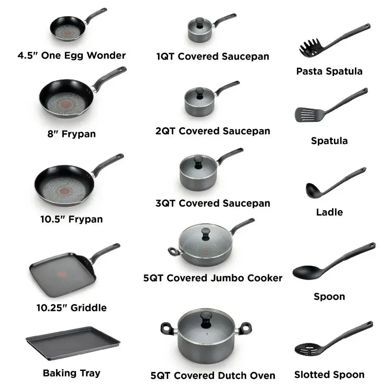 Nonstick Red Cookware Set 12PC