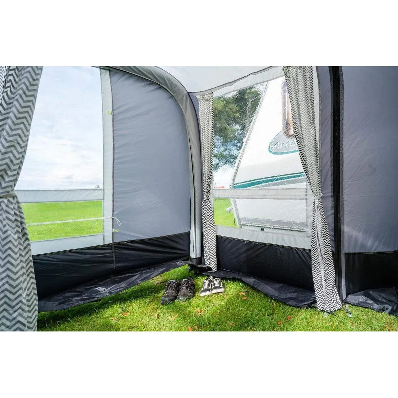 OLPRO View 420 Caravan Inflatable Porch Awning With Porch Extension
