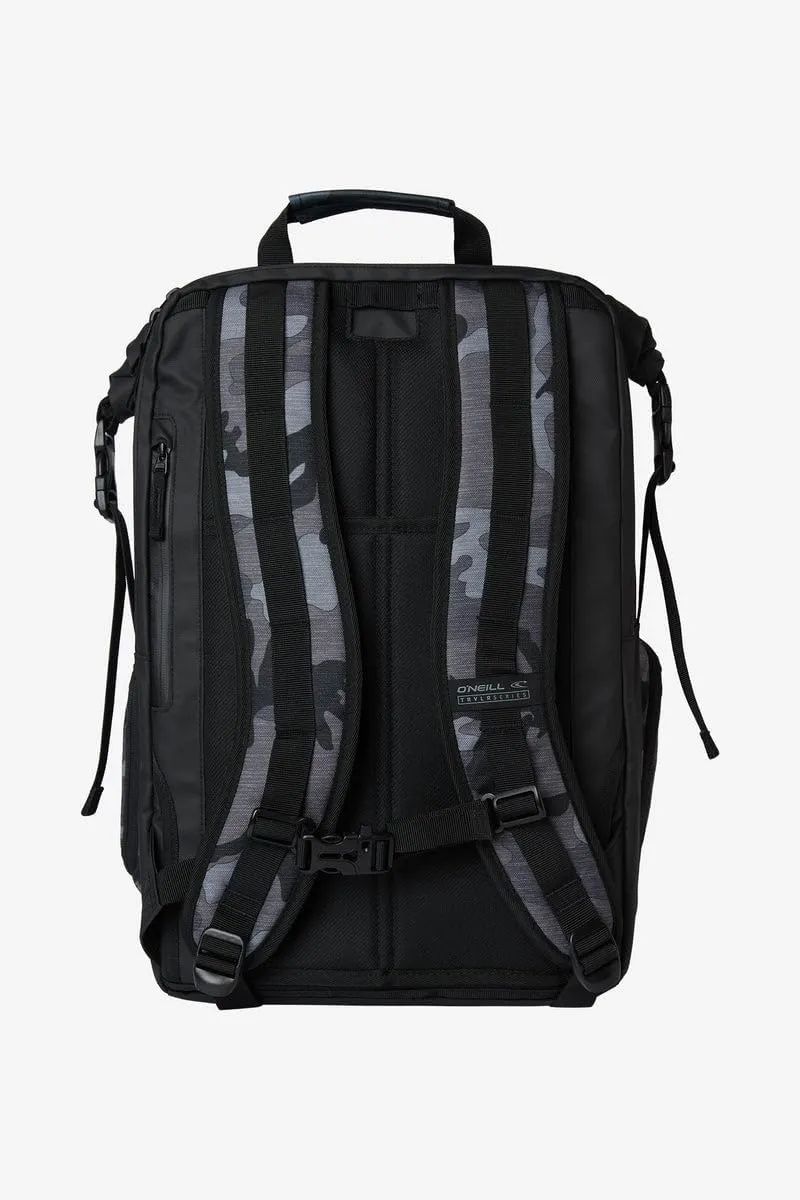 O'NEILL Mens Odyssey Trvlr 37L Backpack, Black Camo