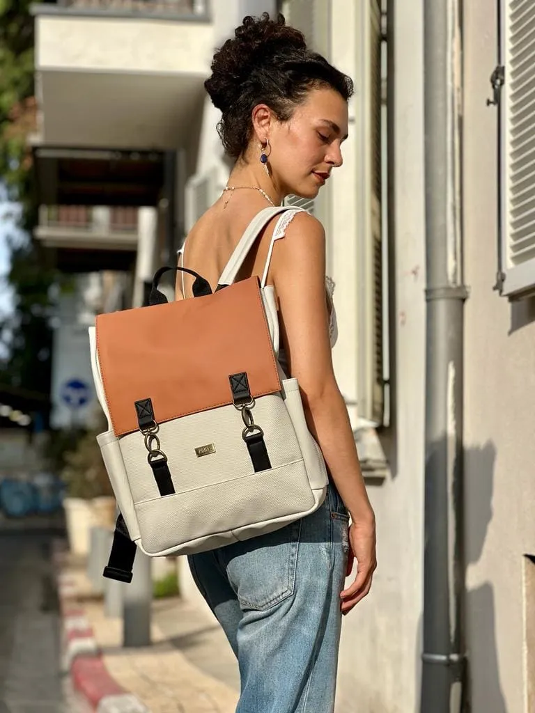 Orange and Cream Unicorn Backpack