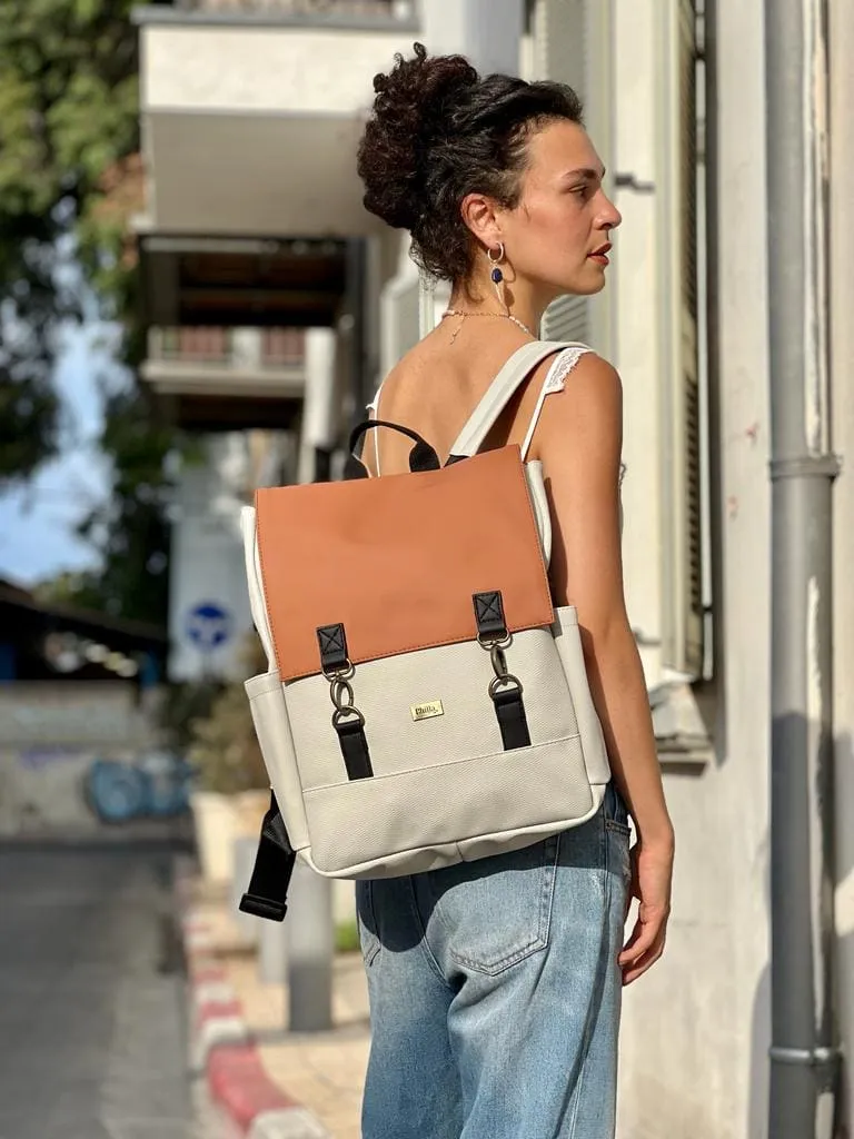 Orange and Cream Unicorn Backpack