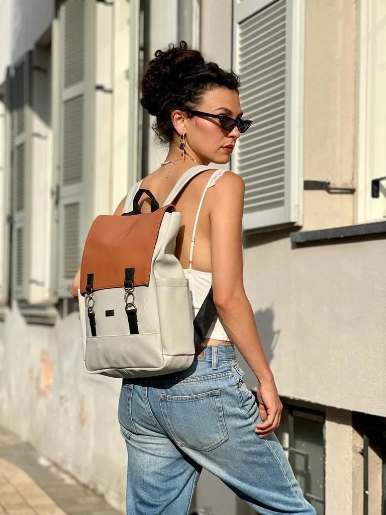 Orange and Cream Unicorn Backpack