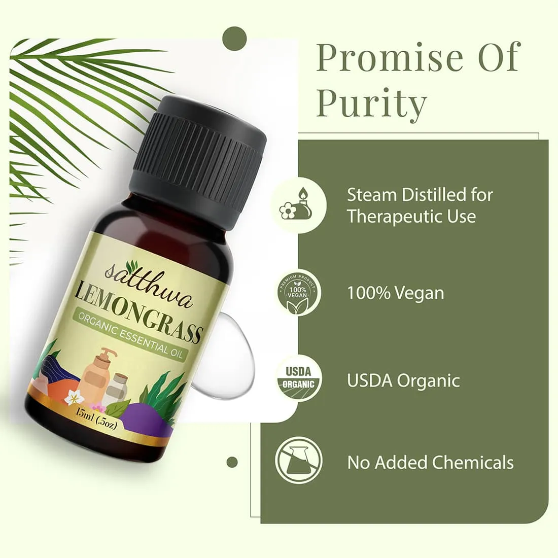 Organic Lemongrass Essential Oil