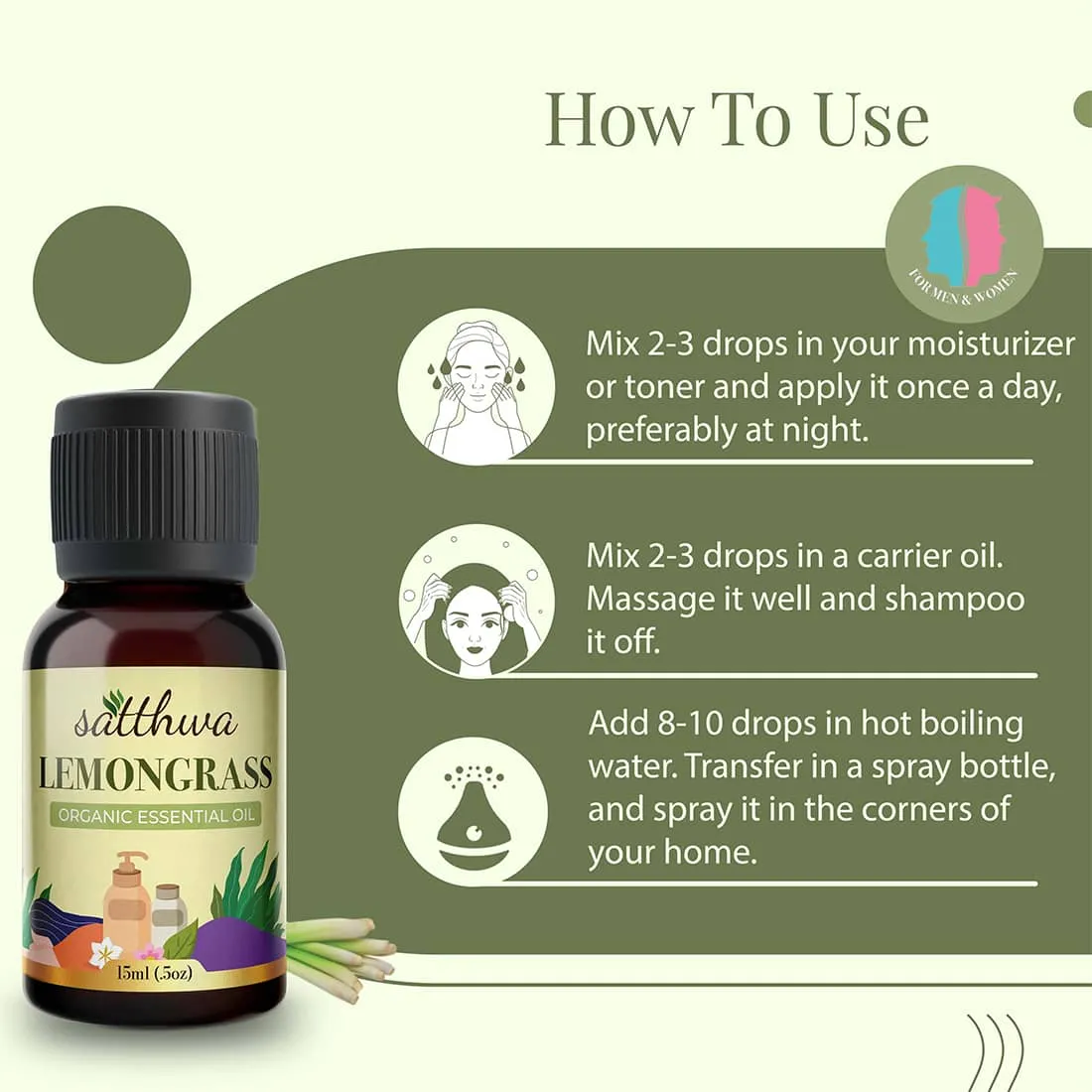 Organic Lemongrass Essential Oil