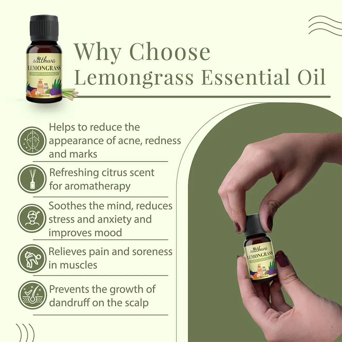 Organic Lemongrass Essential Oil