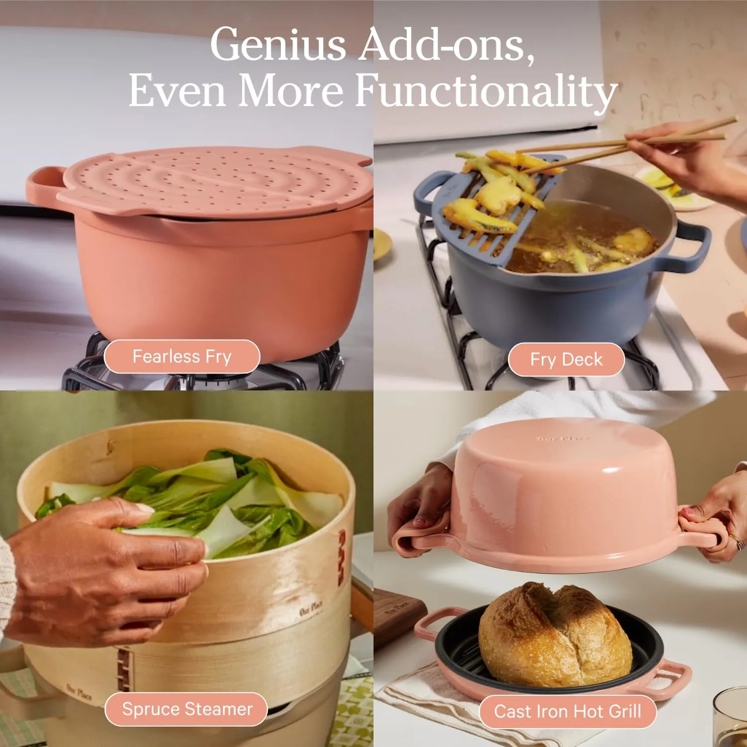 Our Place Perfect Pot - 5.5 Qt. Nonstick Ceramic Sauce Pan with Lid | Versatile Cookware for Stovetop and Oven | Steam, Bake, Braise, Roast | PTFE and PFOA-Free | Toxin-Free, Easy to Clean | Lavender