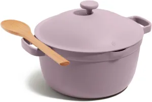 Our Place Perfect Pot - 5.5 Qt. Nonstick Ceramic Sauce Pan with Lid | Versatile Cookware for Stovetop and Oven | Steam, Bake, Braise, Roast | PTFE and PFOA-Free | Toxin-Free, Easy to Clean | Lavender
