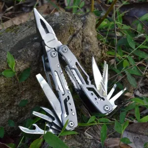Outdoor Multitool Camping Portable Stainless Steel EDC Folding Multifunction Tools - Emergency Survival Knife Pliers