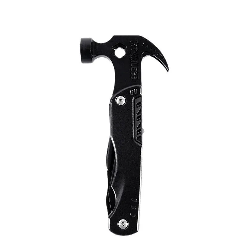 Outdoor Multitool Claw Hammer - Portable Folding Camping Hammer with 14 Functions for Camping, Hiking, Hunting