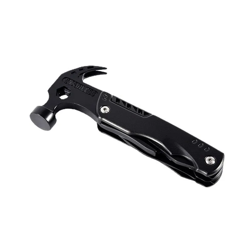 Outdoor Multitool Claw Hammer - Portable Folding Camping Hammer with 14 Functions for Camping, Hiking, Hunting
