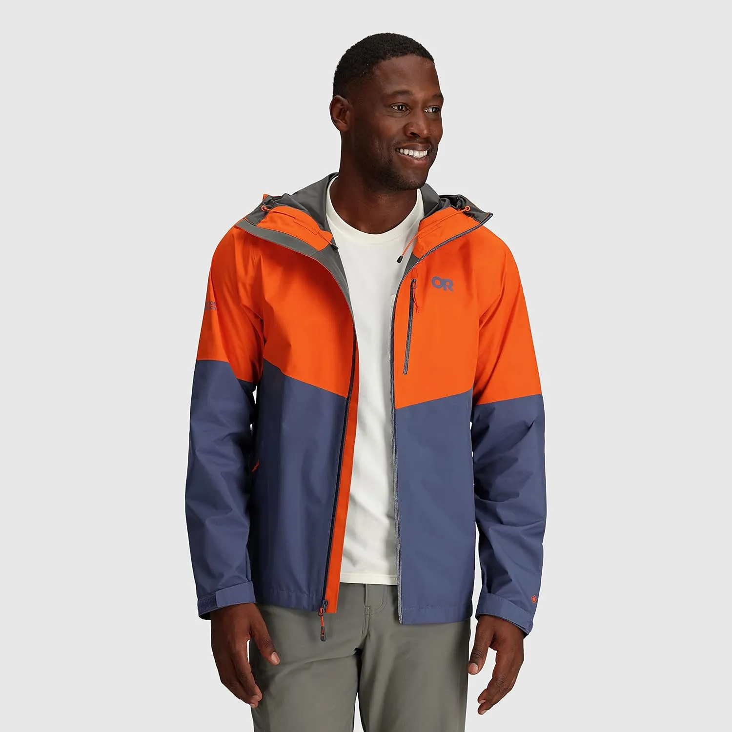 Outdoor Research Men’s Foray II Jacket – Waterproof & Windproof Hooded Rain Coat
