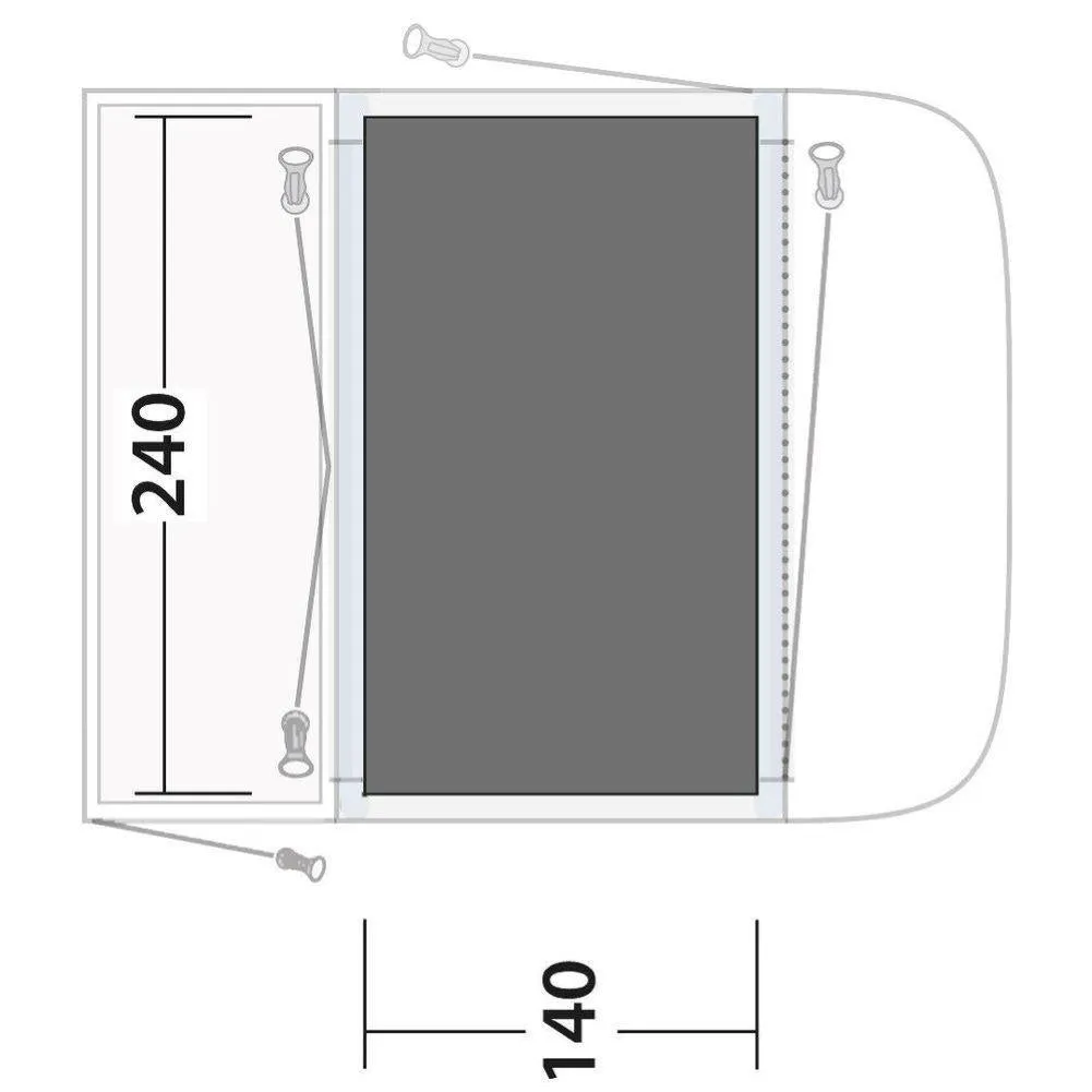 Outwell Newburg 160 Awning Tent Footprint