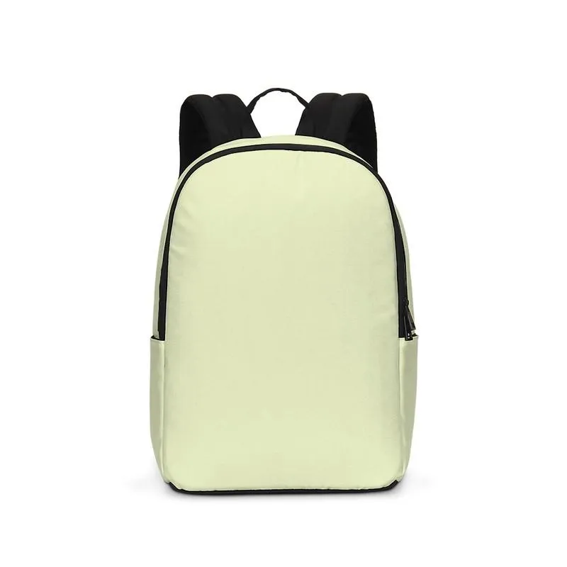 Pale Pastel Yellow Warm Green Waterproof Backpack | Bright Pale Pastel Yellow Warm Green | C8M0Y30K0