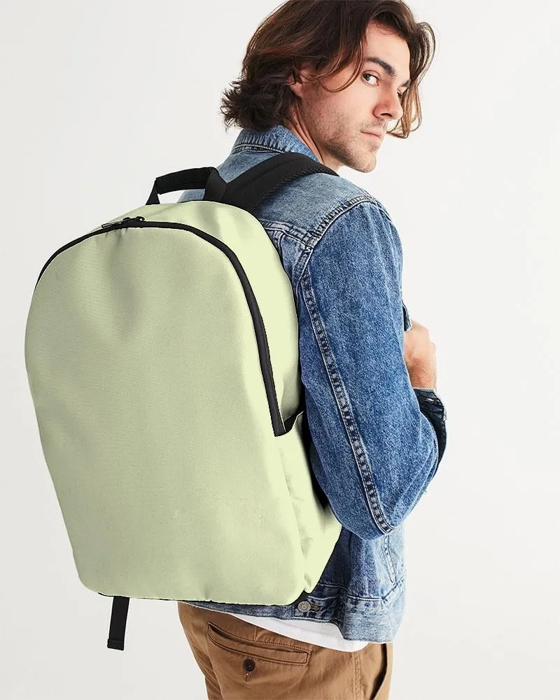 Pale Pastel Yellow Warm Green Waterproof Backpack | Bright Pale Pastel Yellow Warm Green | C8M0Y30K0