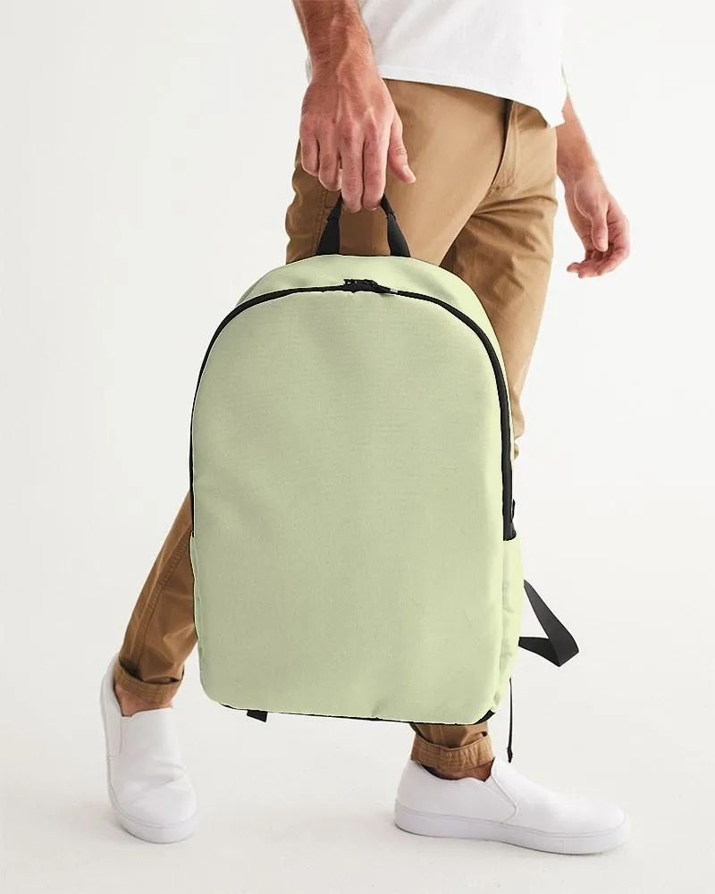 Pale Pastel Yellow Warm Green Waterproof Backpack | Bright Pale Pastel Yellow Warm Green | C8M0Y30K0