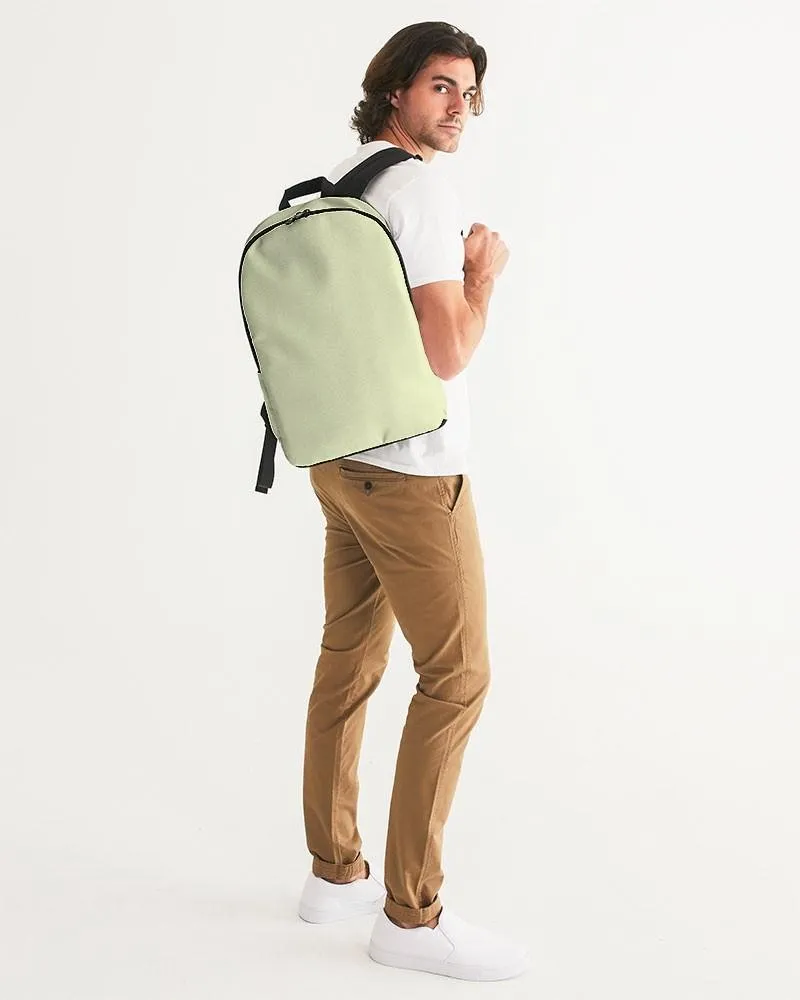 Pale Pastel Yellow Warm Green Waterproof Backpack | Bright Pale Pastel Yellow Warm Green | C8M0Y30K0