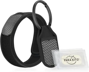 para’Kito Mosquito Repellent 1 Black Wristband and 1 Black Clip Bonus