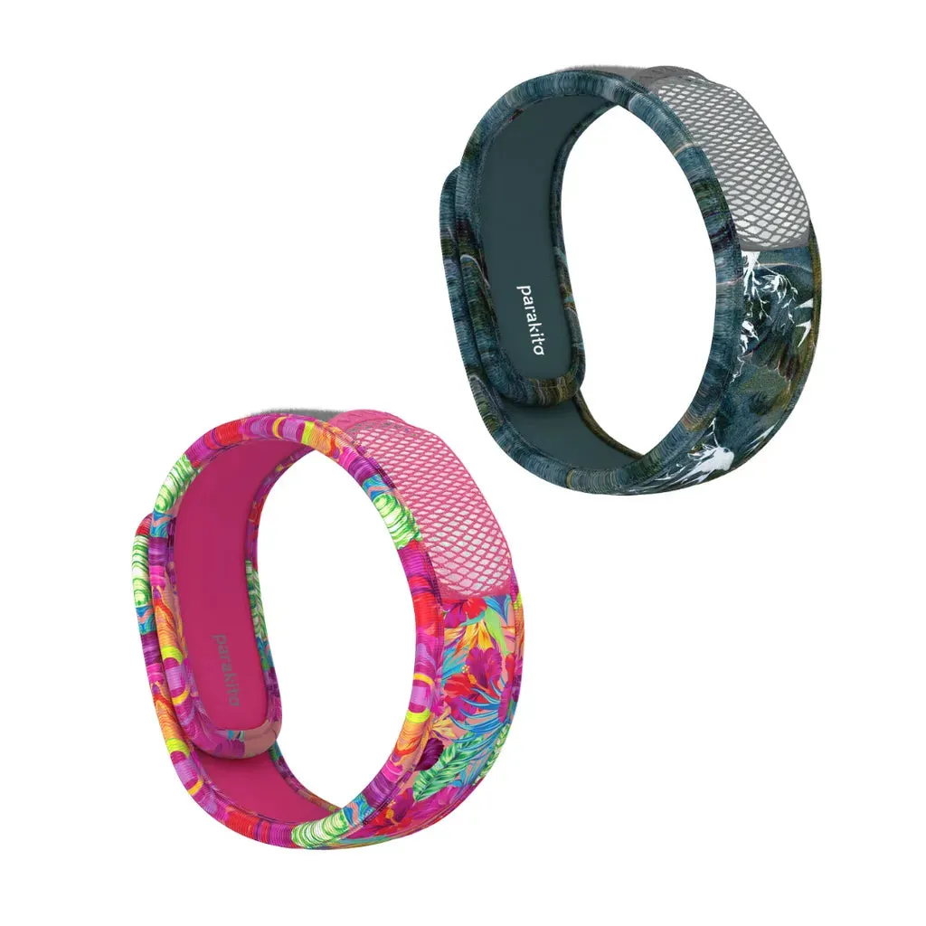 PARA’KITO® Mosquito Repellent Adult Double Wristband - Summertime / Stormy