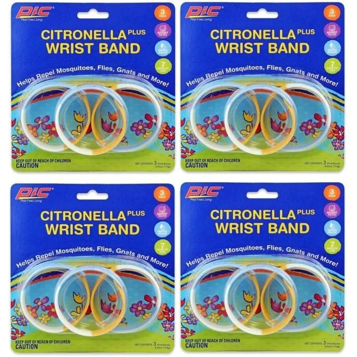 Pic Mosquito Repellent Waterproof Adjustable Wristband
