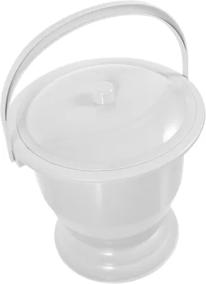 Portable Household Spittoon for Elderly Lightweight Plastic Urinal Pot Stable Base Compact Design for Home Travel for Disabled Pregnant Use Easy to Pot