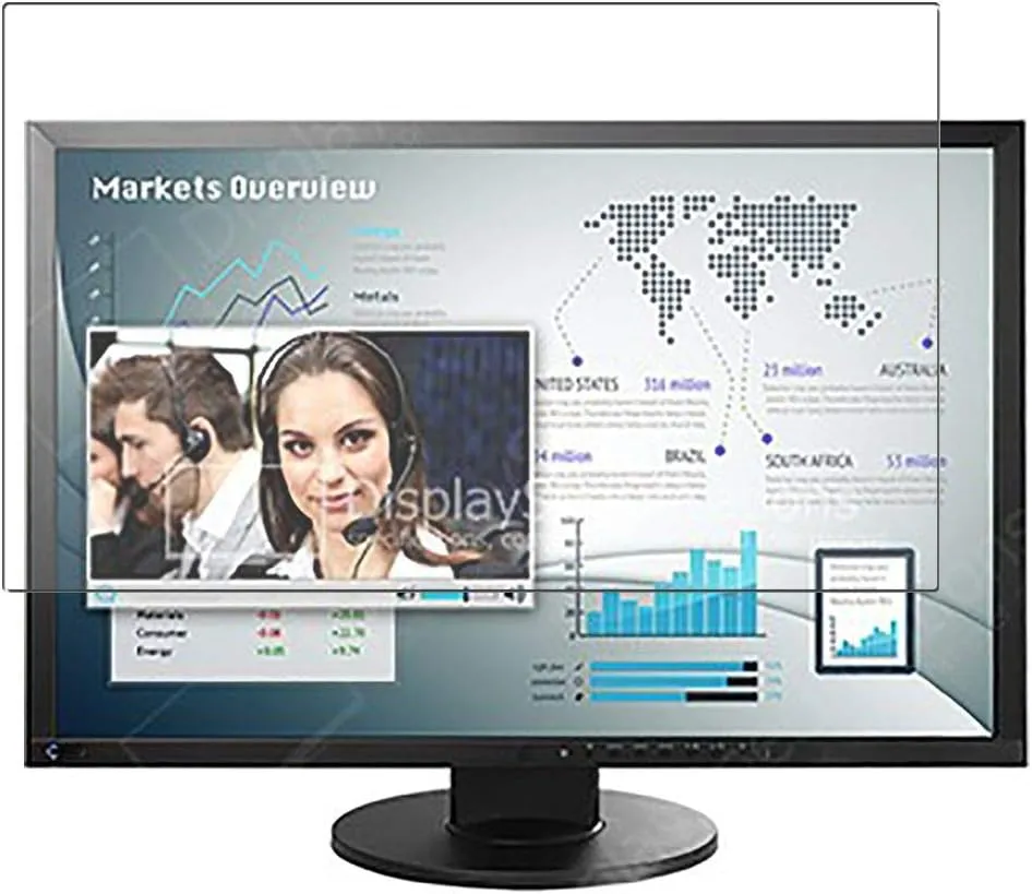 Privacy Screen Protector Film, Compatible with EIZO flexscan EV2416 / EV2416W / EV2416WFS 24.1" Monitor Anti Spy TPU Guard （ Not Tempered Glass Protectors ） New