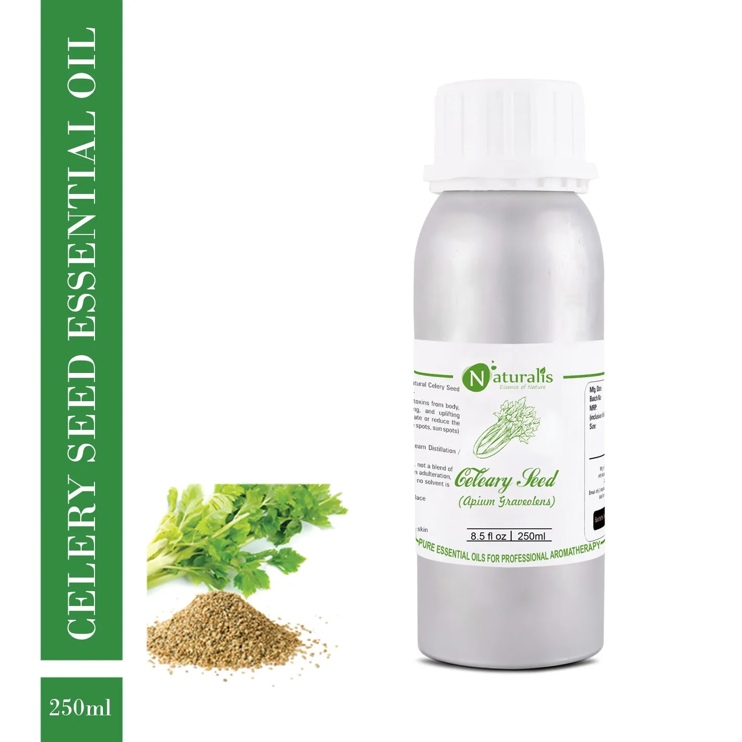 Pure Celery Seed Essential Oil by Naturalis 100ml