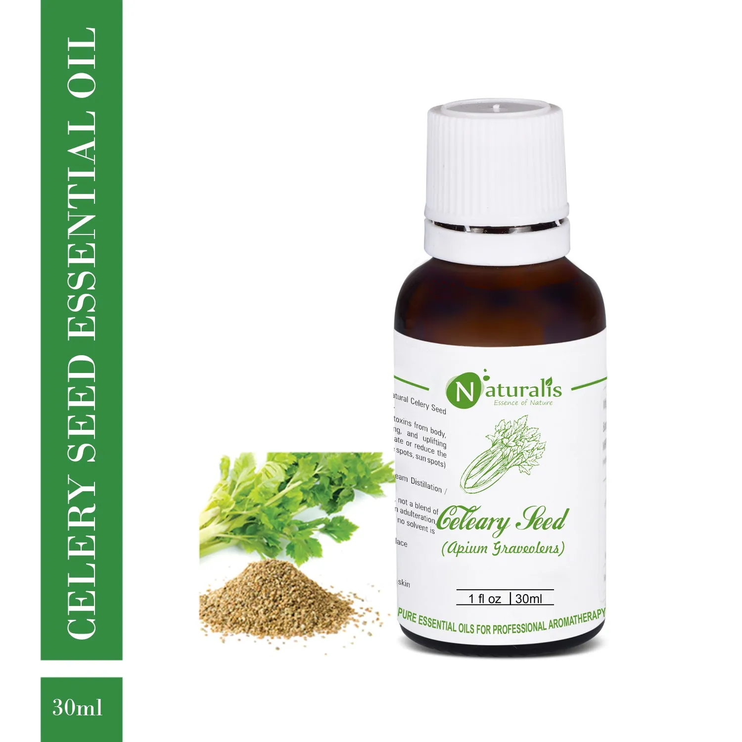 Pure Celery Seed Essential Oil by Naturalis 100ml