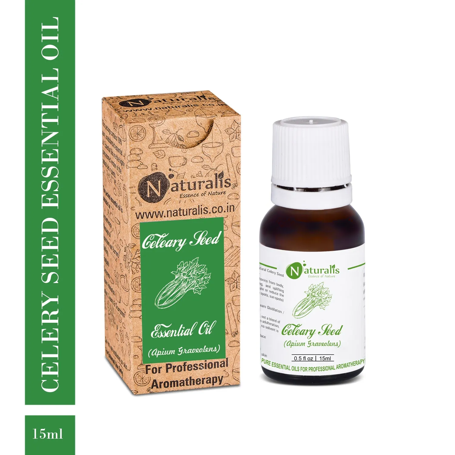 Pure Celery Seed Essential Oil by Naturalis 100ml