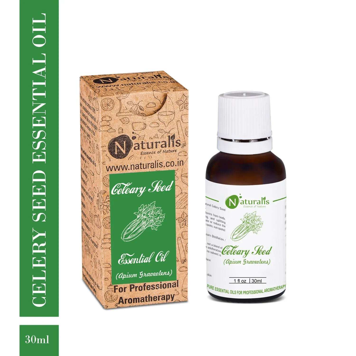Pure Celery Seed Essential Oil by Naturalis 100ml