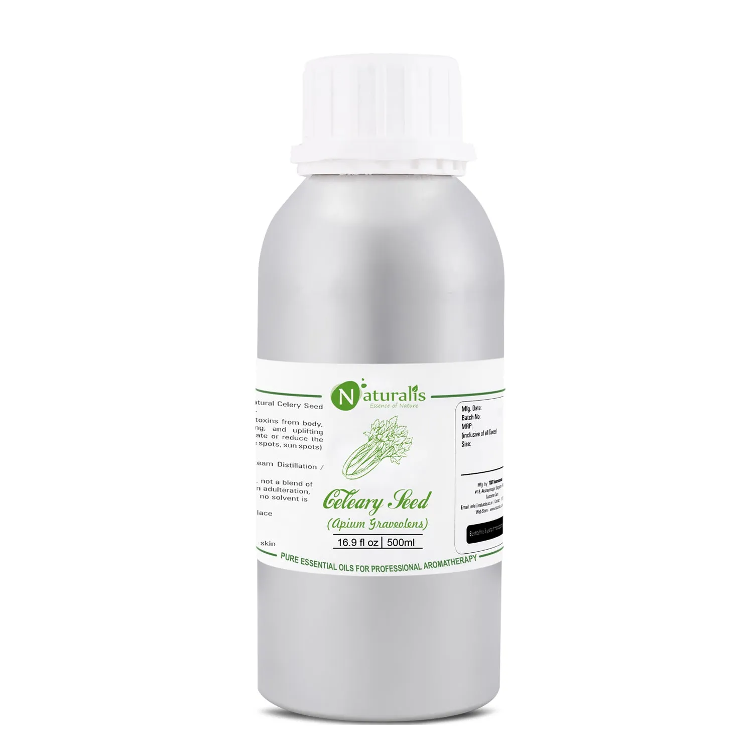 Pure Celery Seed Essential Oil by Naturalis 100ml